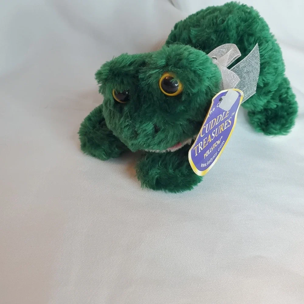 Kellytoy‎ Cuddle Treasures Frog Plush Small Green